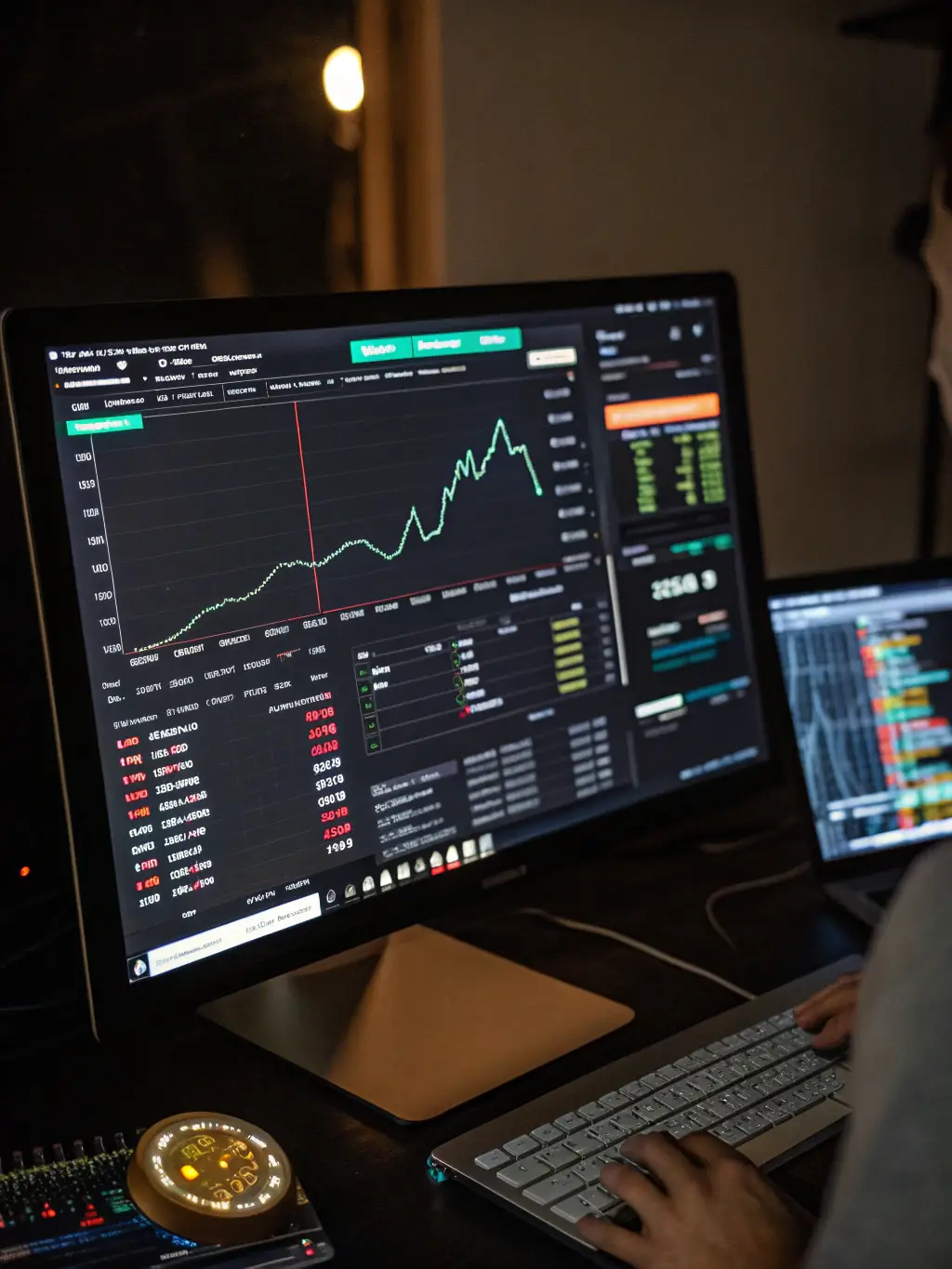 Visual representation of a blockchain ledger tracking carbon emissions and offsets, displayed on a user-friendly dashboard with real-time data.