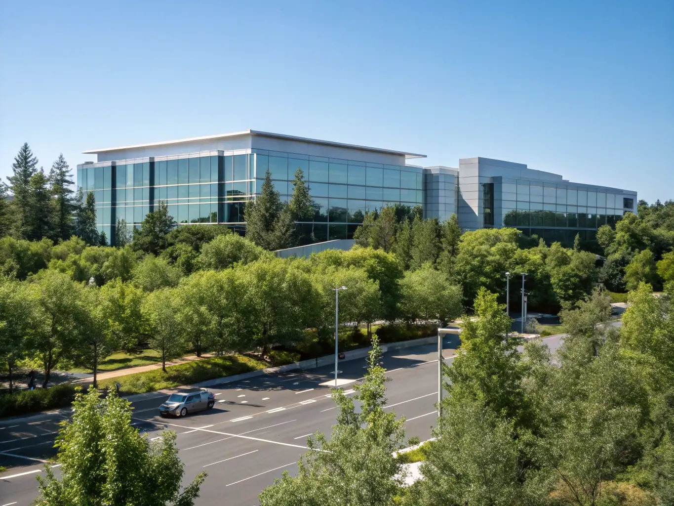 A high-resolution image showcasing a modular, off-grid data center powered by solar panels in a rural, scenic environment. The image should emphasize the integration of technology and nature, with clear skies and lush greenery in the background.